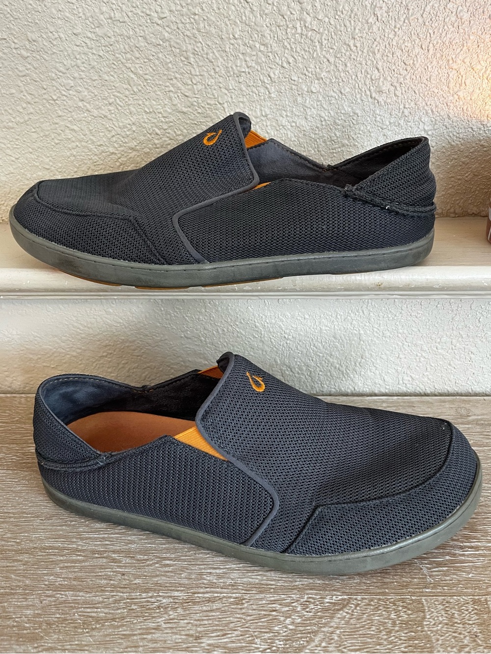 Olukai Nohea Men's Mesh Gray Slip-On Shoes Men’s Size 11.5